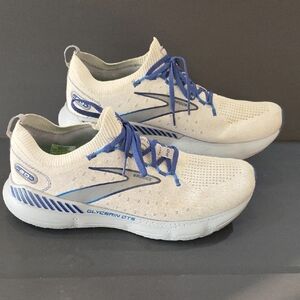 Brooks Glycerin 20 GTS  Men's Lite Gray and Blue Running Shoes Size 12.5